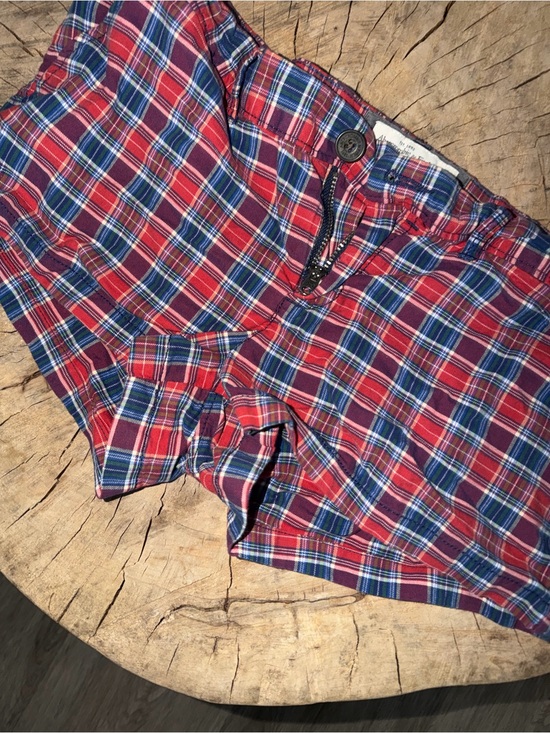 Abercrombie & Fitch Pants - Abercrombie & Fitch Red Plaid Women’s Shorts